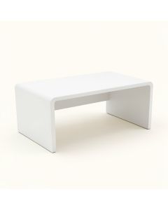 Vale Bridge Desktop Monitor Riser - White (synthetic illustration; no displayed measurements)