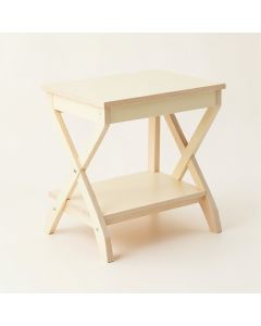 Reed Crest Side Table - Cream (synthetic illustration; no displayed measurements)