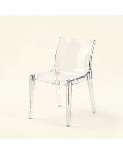 Ackermann Transparent Minori Dining Chair (synthetic illustration; no displayed measurements)