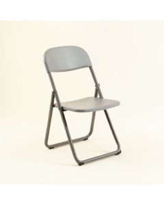 Willow Bend Folding Outdoor Chair - Gray (synthetic illustration; no displayed measurements)