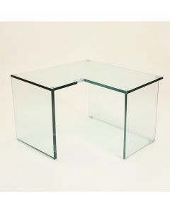 Adelyse Glass L-Shape Desk (synthetic illustration; no displayed measurements)