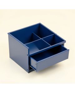 Brook Bluff Empty Coffee-Station Organizer - Blue (synthetic illustration; no displayed measurements)