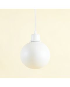 Brook Arc Pendant Light Suspended From One Plain Cable (synthetic illustration; no displayed measurements)