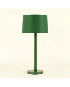 Vale Dale Floor Lamp With A Plain Fabric Shade - Green (synthetic illustration; no displayed measurements)