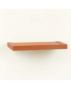 Reed Bend Wall-Mounted Shelf - Terracotta (synthetic illustration; no displayed measurements)