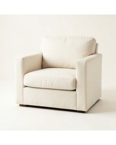 Briar Crest Upholstered Armchair - Cream (synthetic illustration; no displayed measurements)