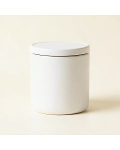 Aspen Bend Storage Canister With Lid - White (synthetic illustration; no displayed measurements)
