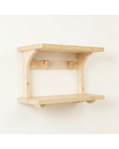 Olive Branch Wall-Mounted Entryway Organizer Shelf - Ivory (synthetic illustration; no displayed measurements)
