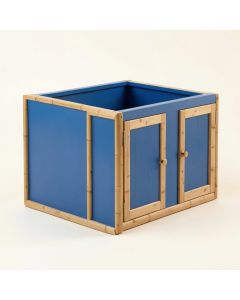 Brook Bluff Empty Furniture-Style Litter Enclosure - Blue (synthetic illustration; no displayed measurements)