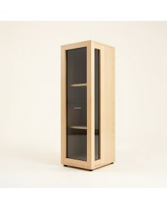 Glass Panel Door Audio Cabinet (synthetic illustration; no displayed measurements)