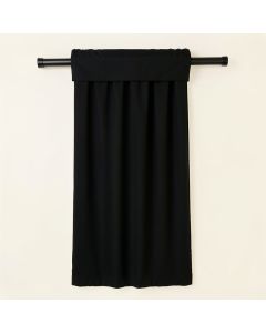 Oslo Home Theater Grade 100 % Solid Blackout Thermal Rod Pocket Single Curtain Panel (synthetic illustration; no displayed measurements)
