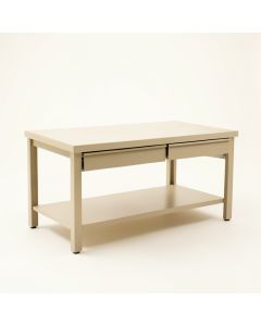 Juniper Bridge Empty Workshop Workbench - Beige (synthetic illustration; no displayed measurements)