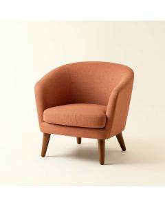 Rowan Falls Upholstered Armchair - Terracotta (synthetic illustration; no displayed measurements)