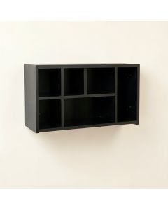 Meadow Canyon Wall-Mounted Entryway Organizer Shelf - Black (synthetic illustration; no displayed measurements)