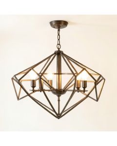 Winton Unique Statement Geometric Chandelier (synthetic illustration; no displayed measurements)