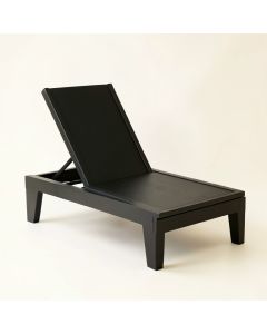 Shore Bluff Outdoor Lounge Chair - Black (synthetic illustration; no displayed measurements)