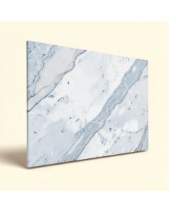 Calacatta Azul 12 '' X 24 '' Porcelain Marble Look Wall & Floor Tile (synthetic illustration; no displayed measurements)