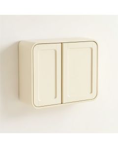 Birch Dale Wall-Mounted Entry Cabinet - Cream (synthetic illustration; no displayed measurements)