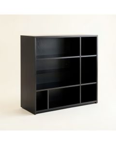 Laurel Branch Freestanding Bookcase - Black (synthetic illustration; no displayed measurements)