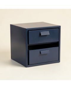 Glen Dell Small-Parts Storage Drawer Cabinet - Navy (synthetic illustration; no displayed measurements)