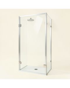 56 '' - 60 '' W X 76 '' H Door Opening Frameless Shower Door (synthetic illustration; no displayed measurements)