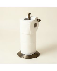Vintage Freestanding Toilet Paper Holder (synthetic illustration; no displayed measurements)
