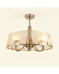 Analia Shaded Drum Led Chandelier (synthetic illustration; no displayed measurements)