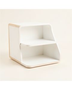 Cliff Bend Empty Mug-Storage Cabinet Insert - White (synthetic illustration; no displayed measurements)