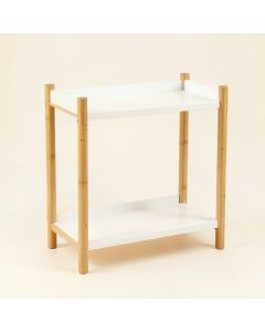 Field Bend Empty Countertop Canister Rack - White (synthetic illustration; no displayed measurements)