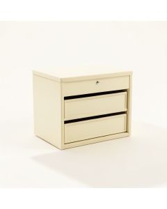Olive Brook Small-Parts Storage Drawer Cabinet - Ivory (synthetic illustration; no displayed measurements)