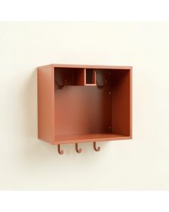Hazel Crest Wall-Mounted Entryway Organizer Shelf - Terracotta (synthetic illustration; no displayed measurements)