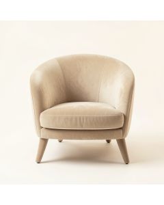 Cedar Branch Upholstered Armchair - Beige (synthetic illustration; no displayed measurements)