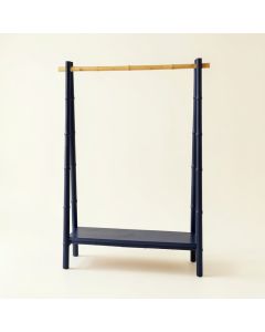 Slate Bend Empty Garment Rack - Navy (synthetic illustration; no displayed measurements)