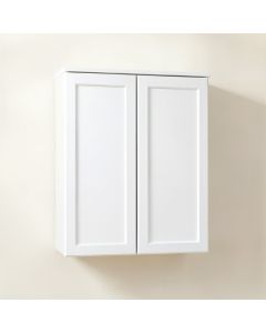 Linden Crest Wall-Mounted Laundry Cabinet - White (synthetic illustration; no displayed measurements)