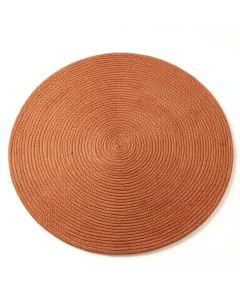 Sage Bend Round Area Rug - Terracotta (synthetic illustration; no displayed measurements)