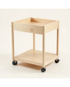 Flint Dell Empty Rolling Workshop Cart - Beige (synthetic illustration; no displayed measurements)