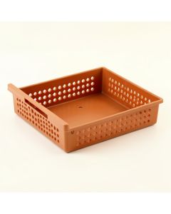 Hill Field Empty Under-Desk Cable Tray - Terracotta (synthetic illustration; no displayed measurements)