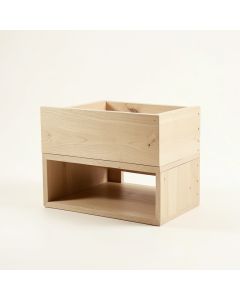 Cedar Bluff Empty Raised Planter - Beige (synthetic illustration; no displayed measurements)