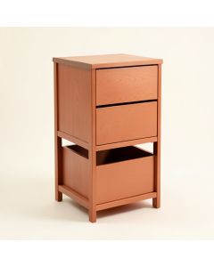 Meadow Brook Freestanding Pull-Out Hamper Cabinet - Terracotta (synthetic illustration; no displayed measurements)