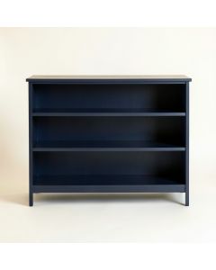 Meadow Bluff Low Bookcase - Navy (synthetic illustration; no displayed measurements)