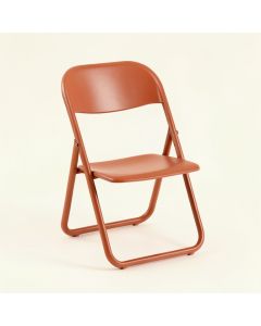 Aspen Dell Folding Outdoor Chair - Terracotta (synthetic illustration; no displayed measurements)