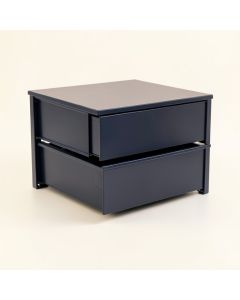 Linden Dell Small-Parts Storage Drawer Cabinet - Navy (synthetic illustration; no displayed measurements)