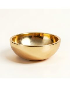 Moon Glass Decorative Bowl In Gold (synthetic illustration; no displayed measurements)