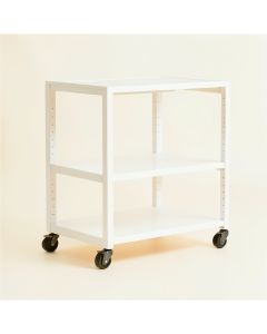 Juniper Brook Empty Rolling Workshop Cart - White (synthetic illustration; no displayed measurements)