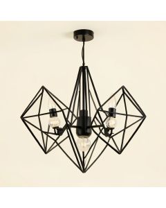 Vindas 6 - Light Statement Geometric Chandelier (synthetic illustration; no displayed measurements)