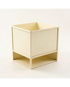 Flint Canyon Empty Raised Planter - Cream (synthetic illustration; no displayed measurements)