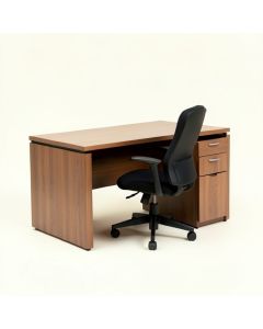 Edgerton Credenza Desk And Chair Set (synthetic illustration; no displayed measurements)
