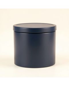 Pine Branch Storage Canister With Lid - Navy (synthetic illustration; no displayed measurements)