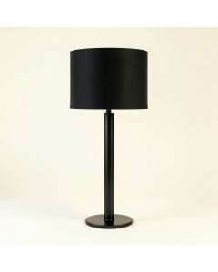 Olive Brook Floor Lamp With A Plain Fabric Shade - Black (synthetic illustration; no displayed measurements)