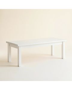Alder Falls Indoor Bench - White (synthetic illustration; no displayed measurements)